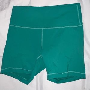 Turquoise lululemon align shorts 6” inseam